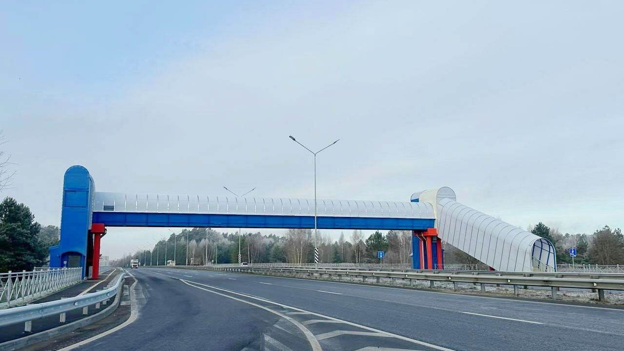 Надземный переход на трассе А-229 открыт для жителей поселка Солдатово